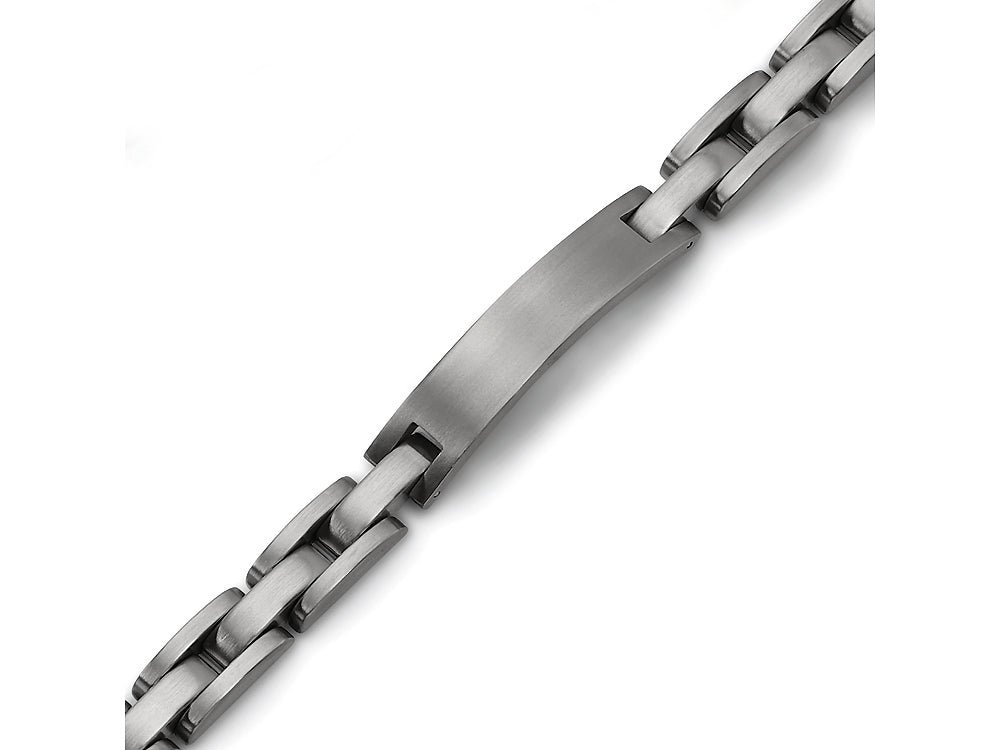 Chisel Titanium Brushed ID Bracelet - 8.75 inches