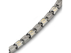 Chisel Titanium 14k Inlay Bracelet - 8.5 inches