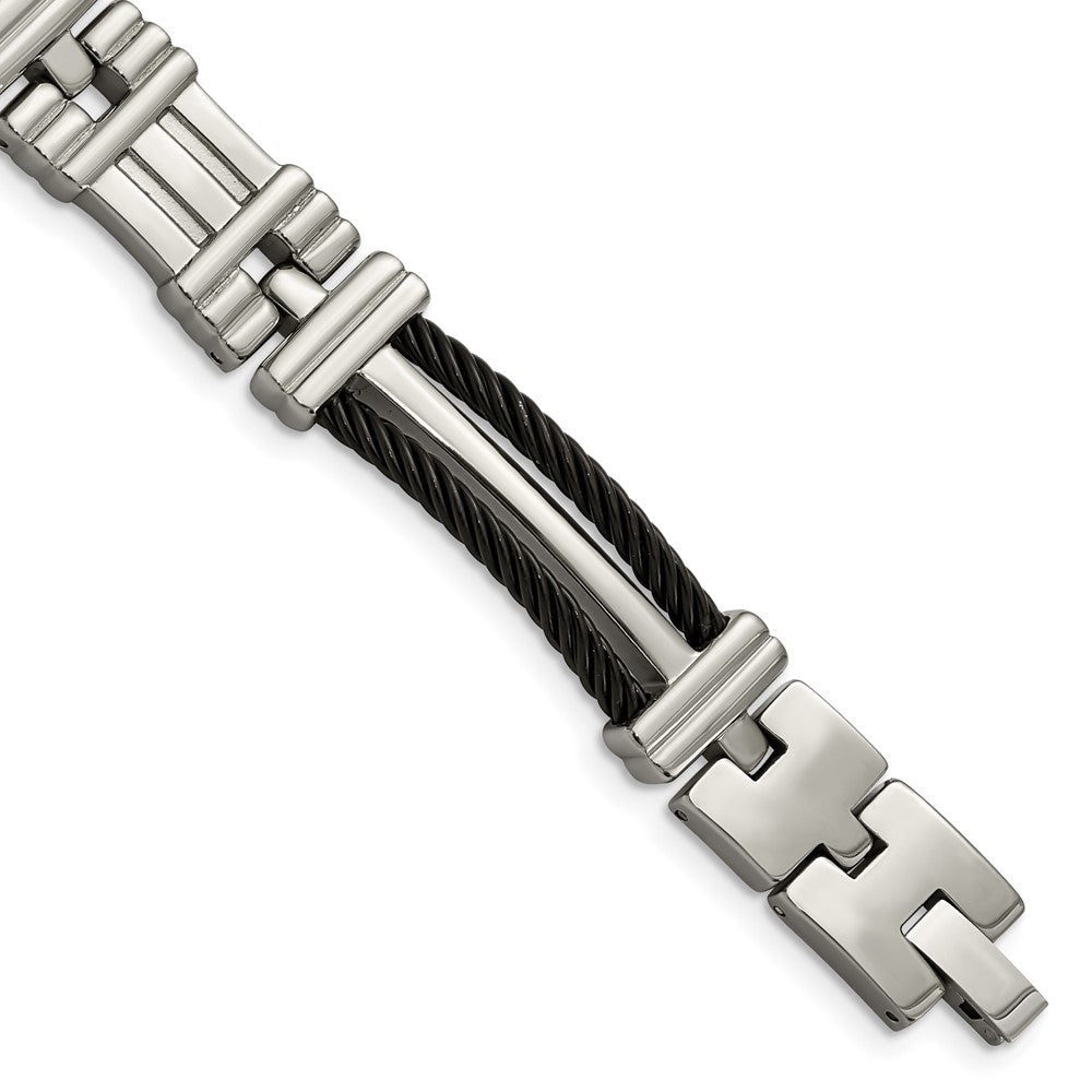 Chisel Titanium Black Plating Bracelet - 8.5 inches