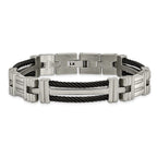 Chisel Titanium Black Plating Bracelet - 8.5 inches