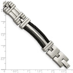 Chisel Titanium Black Plating Bracelet - 8.5 inches