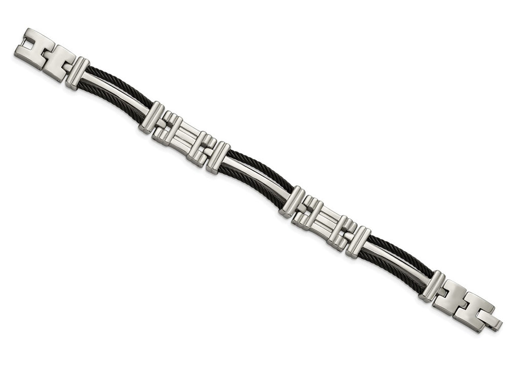 Chisel Titanium Black Plating Bracelet - 8.5 inches