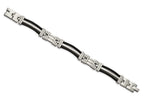 Chisel Titanium Black Plating Bracelet - 8.5 inches
