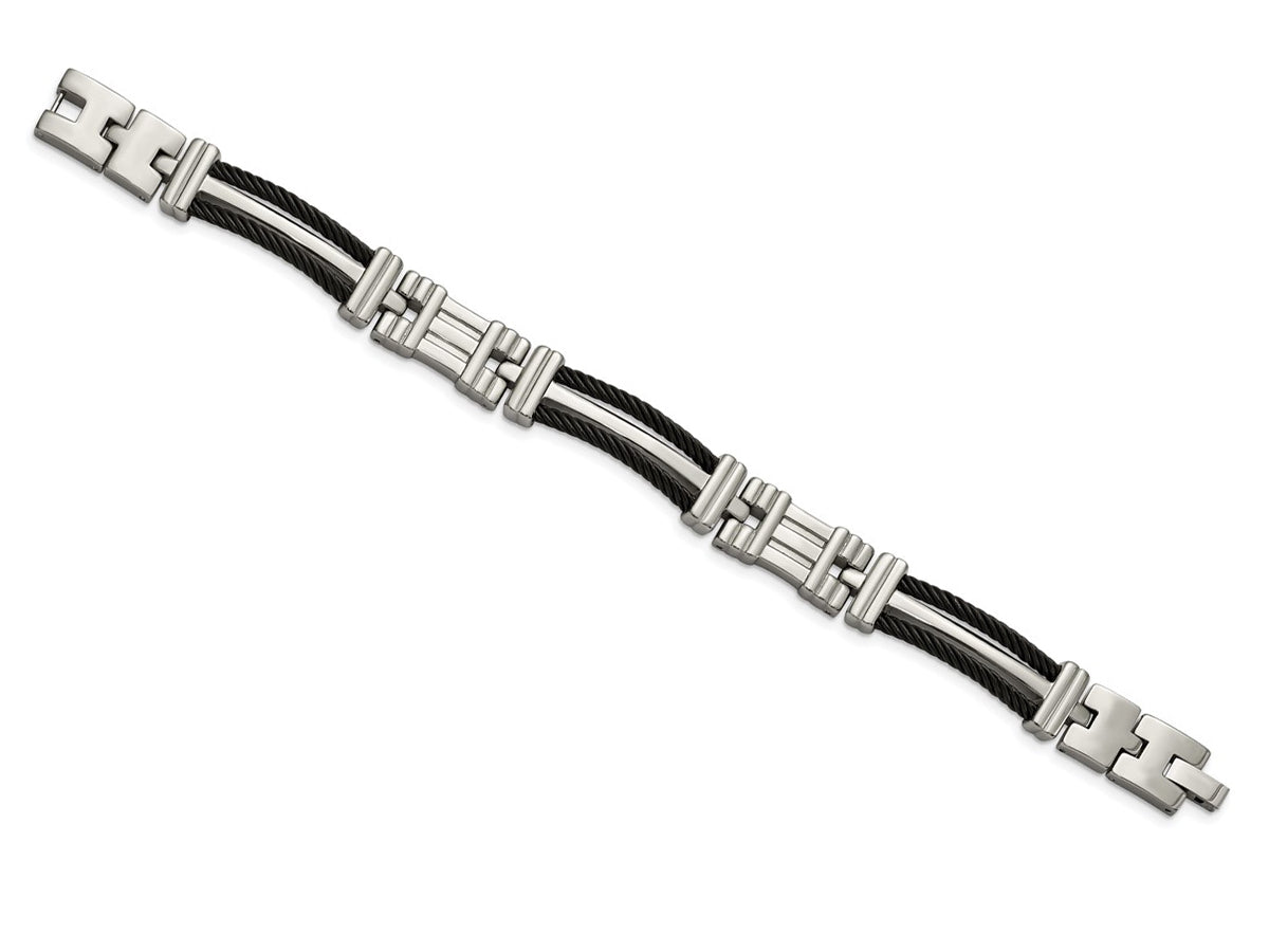 Chisel Titanium Black Plating Bracelet - 8.5 inches