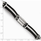 Chisel Titanium Black Plating Bracelet - 8.5 inches