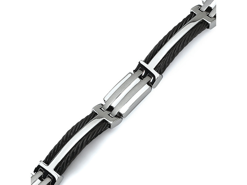 Chisel Titanium Black Plating Bracelet - 8.5 inches