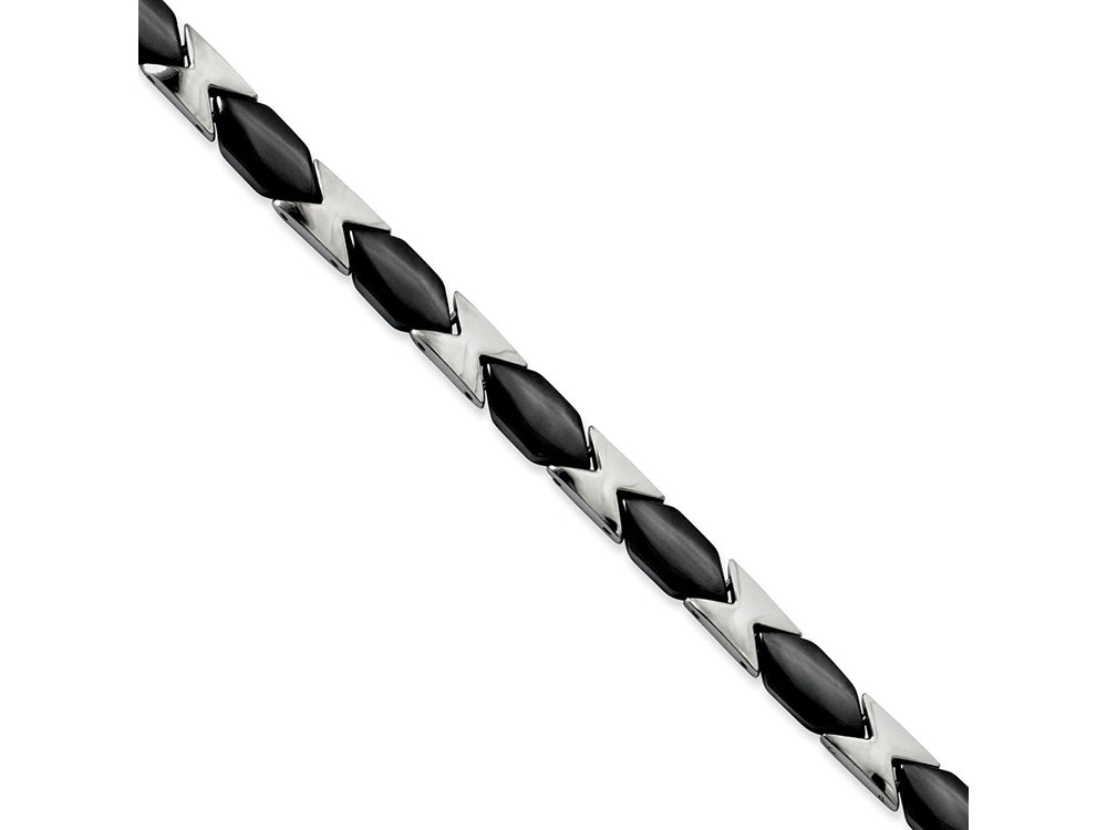 Chisel Titanium Black Ceramic 7.5in Bracelet