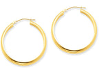 FJC Finejewelers 14k Yellow Gold Round Tube Hoop Earrings