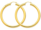 FJC Finejewelers 14k Yellow Gold Polished 5mm Tube Hoop Earrings