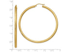 FJC Finejewelers 14k Yellow Gold Bright-cut 3mm Round Hoop Earrings