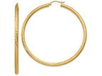 FJC Finejewelers 14k Yellow Gold Bright-cut 3mm Round Hoop Earrings