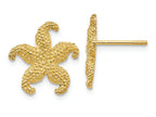 FJC Finejewelers 14k Yellow Gold Starfish Post Earrings 14 x 15mm