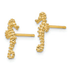 FJC Finejewelers 14k Yellow Gold Mini Seahorse Post Earrings