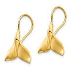 FJC Finejewelers 14k Yellow Gold Whale Tail Wire Earrings