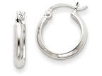 FJC Finejewelers 14k White Gold Polished Hoop Earring