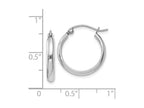 FJC Finejewelers 14k White Gold Polished Hoop Earring