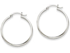 FJC Finejewelers 14k White Gold Polished Hoop Earring