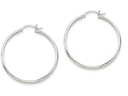 FJC Finejewelers 14k White Gold Polished Hoop Earring