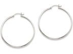 FJC Finejewelers 14k White Gold Polished Hoop Earring