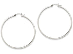 FJC Finejewelers 14k White Gold Polished Hoop Earring