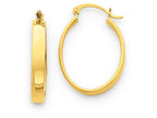 FJC Finejewelers 14k Yellow Gold Lightweight Oval Hoop Earrings