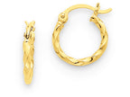 FJC Finejewelers 14k Yellow Gold Twist Polished Hoop Earring
