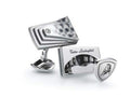 Tonino Lamborghini Stainless Steel Cufflinks with Carbon Fiber