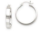 FJC Finejewelers 14k White Gold Polished Hoop Earring