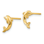 FJC Finejewelers 14k Yellow Gold Dolphin Post Earrings