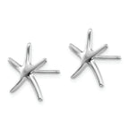 FJC Finejewelers 14k White Gold White Mini Dancing Starfish Post Earrings