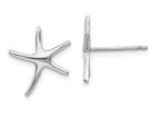 FJC Finejewelers 14k White Gold White Mini Dancing Starfish Post Earrings