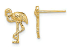 FJC Finejewelers 14k Yellow Gold Flamingo Post Earrings