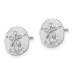 FJC Finejewelers 14k White Gold White Mini Sand Dollarpost Earrings