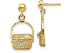 FJC Finejewelers 14k Yellow Gold Nantucket Basket Earrings