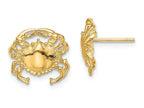 FJC Finejewelers 14k Yellow Gold Crabpost Earrings Polish