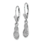 FJC Finejewelers 14k White Gold Single Flip-flop Leverback Earrings