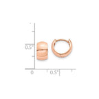 FJC Finejewelers 14k Rose Gold Hinged Hoop Earrings