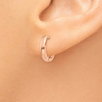 FJC Finejewelers 14k Rose Gold Hinged Hoop Earrings