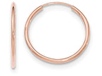 FJC Finejewelers 14k Rose Gold Polished Endless Tube Hoop Earrings