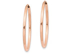 FJC Finejewelers 14k Rose Gold Polished Endless Tube Hoop Earrings