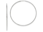 FJC Finejewelers 14k White Gold Polished Endless Tube Hoop Earrings