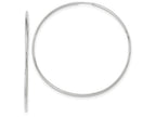 FJC Finejewelers 14k White Gold Polished Endless Tube Hoop Earrings