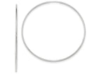 FJC Finejewelers 14k White Gold Polished Endless Tube Hoop Earrings