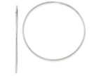 FJC Finejewelers 14k White Gold Polished Endless Tube Hoop Earrings