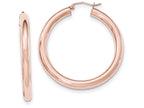 FJC Finejewelers 14k Rose Gold Polished Tube Hoop Earrings