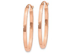 FJC Finejewelers 14k Rose Gold Polished Oval Tube Hoop Earrings
