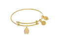 Yellow Finish Expandable Tween Brass Lady Bug With CZ On Yellow Angelica Collection Tween (Small)