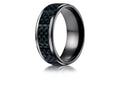 Benchmark Black Titanium 8mm Comfort Fit Wedding Band / Ring