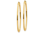 FJC Finejewelers 14k Yellow Gold 2mm Large Oval Hoop Earrings
