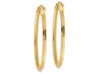 FJC Finejewelers 14k Yellow Gold 2mm Oval Hoop Earrings